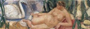 Leda Und Der Schwan by Maurice Barraud
