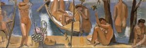 Baigneuses Et Barque by Maurice Barraud