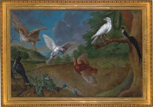 Paesaggio A Distesa Con Una Beccaccia by Carl Adolph