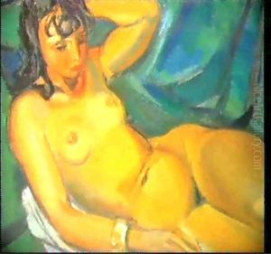 Jeune Femme Nue Etendue, 1945 by Maurice Barraud