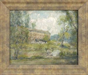 New England Mill by Albert Jean Adolphe