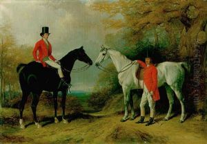 Portrait Of Samuel Richard Block, Of Greenhill, Barnet, Later High Sheriff Of Hertfordshire, And His Third Son, Adam Henry Block
