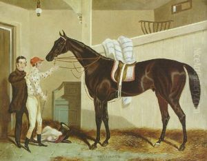 Lord's Zetland's "voltigeur" In A Stable With Robert Hill And Job Marson by William Barraud
