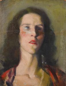 Portrait Of Woman by Albert Jean Adolphe