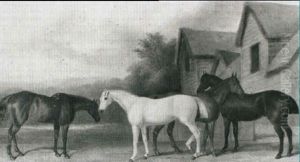 Hunter In A Landscape by William Barraud