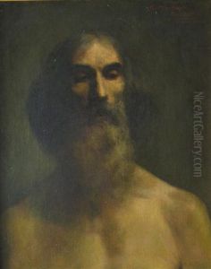 Portrait Of Man With Beard by Albert Jean Adolphe