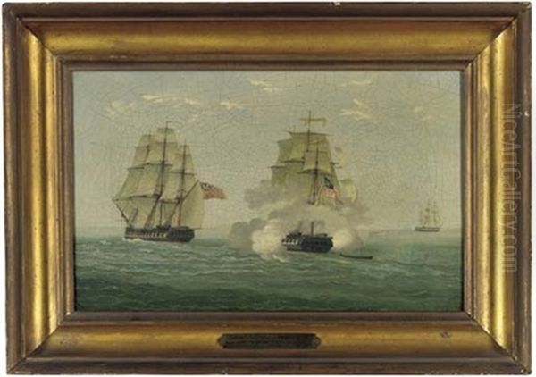 Battle Between The U.s.s. Constitution And The Guerriere - view 1