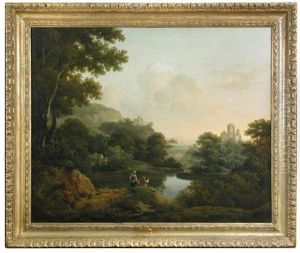 A Capriccio View Of Tivoli by George Barret