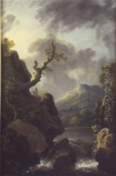 River Landscape With Figures - view 1