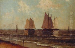 New England Coastal Scene by William Sterna Barrett