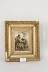 Enfant A La Fontaine by Felix Joseph Barrias