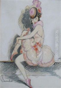 Portrait Of A Dancer by William Henry Barribal