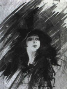 Head Of Young Girl by William Henry Barribal