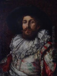 Portrait D'homme A La Barbe Et A La Fraise by Gustave Barrier