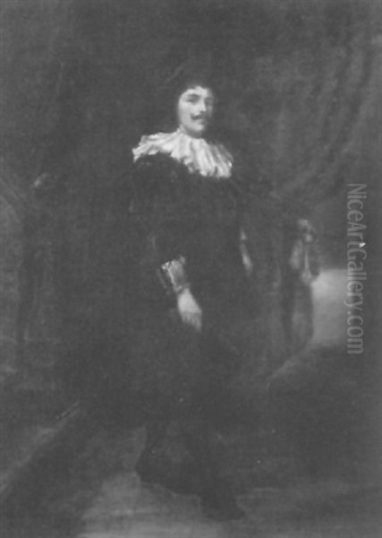Cavalier Standing By A Staircase - view 1