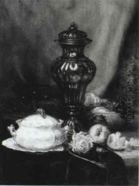 Nature Morte Aux Roses Et A La Soupiere - view 1