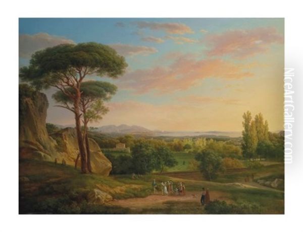 Vue Du Golfe Et D"une Partie Du Terroir De Marseille. Effet De Soleil Couchant - view 1