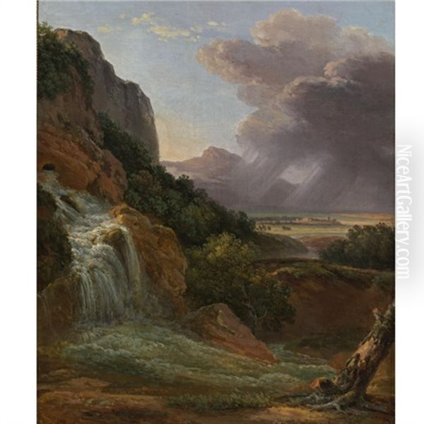 Landscape With Waterfall - view 1