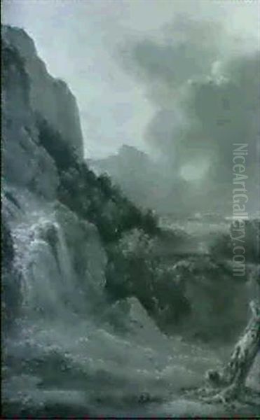 Paysage De Cascade Aux Environs D'aix - view 1