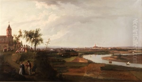 Vista De Sevilla Con El Guadalquivir - view 1