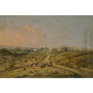 Paisaje Andaluz - Andalusian Landscape by Manuel Barron y Carrillo