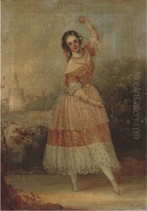 A Spanish Dancer by Manuel Barron y Carrillo