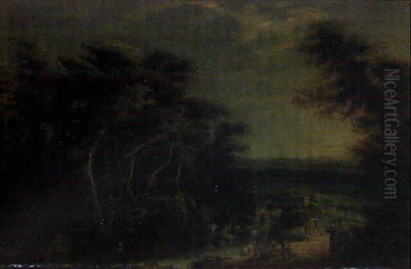 Lavanderas Junto Al Rio - view 1