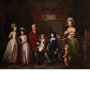 Portrait Of William Hodgson, His Wife Mary, And Their Children