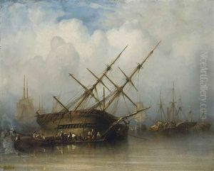 Le Bateau Echoue by Francois (Pierre Bernard) Barry