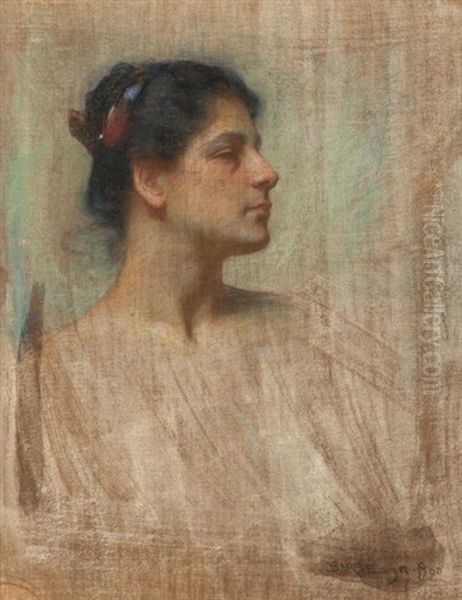 Profile Of A Lady In White - view 1