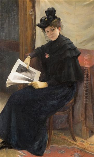 Lady With Prints - view 1