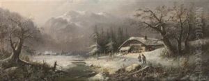Winter Landscape by Ludvik Bartak