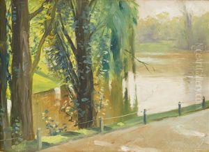 Parklandskap by Carl Olof Bartels