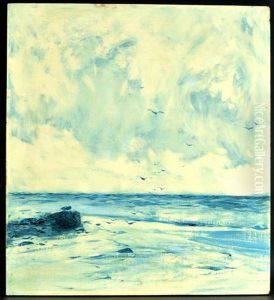Meeresstrand Mit Mowen