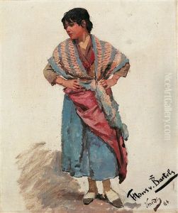 Eine Junge Venezianerin by Hans Von Bartels
