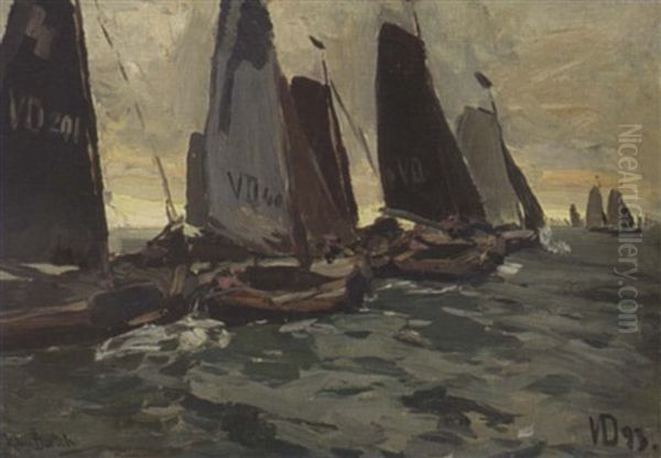 Volendam Sailing Vessels At The Zuiderzee - view 1