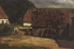 A Farmyard In Nausseden, Former East Prussia A Farmyard In Nausseden, Former East Prussia
