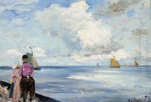 A Walk By The Sea by Hans Von Bartels