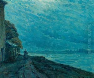 Monddammerung Am Oberrhein Monddammerung Am Oberrhein