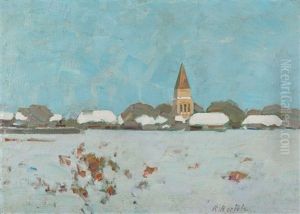 Schwaan Im Winter by Rudolf Bartels