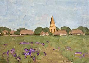 Blick Auf Das Sommerliche Schwaan by Rudolf Bartels