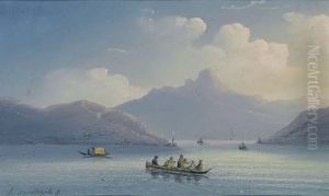Veduta Del Lago Di Como by Luigi Bartezzati