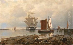 Kystlandskap by Carl Wilhelm Boeckman Barth