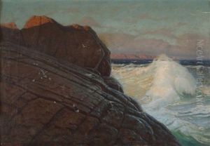Kystlandskap by Carl Wilhelm Boeckman Barth