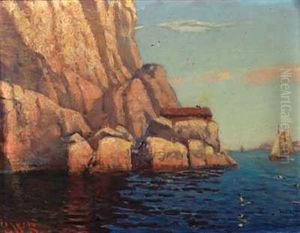 Ettermiddagssol I Kjaerringvik by Carl Wilhelm Boeckman Barth