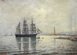 Naar Taaken Letter, Fra Indseilingen Til Arendal by Carl Wilhelm Boeckman Barth