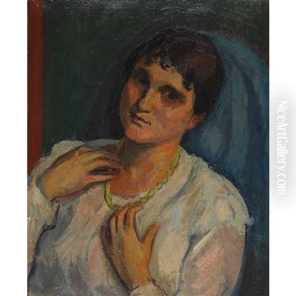 Brustbildnis Einer Frau Mit Halskette - view 1