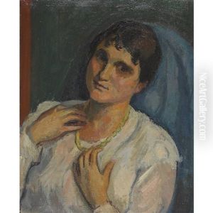 Bildnis Einer Frau Mit Halskette by Paul Basilius Barth