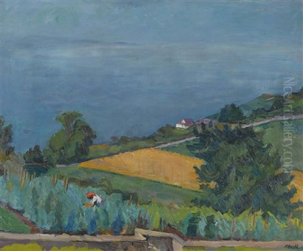 Seeuferlandschaft Mit Bauerin - view 1