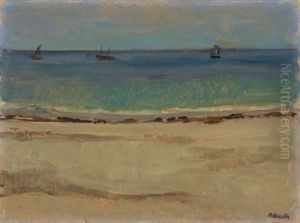 Strand In Der Bretagne (beach In Brittany) by Paul Basilius Barth